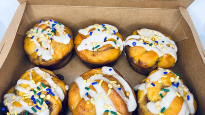 Mardi Gras Sweet Potato King Cake Knots – 6-Pack 🎭✨  | Local Pick Up